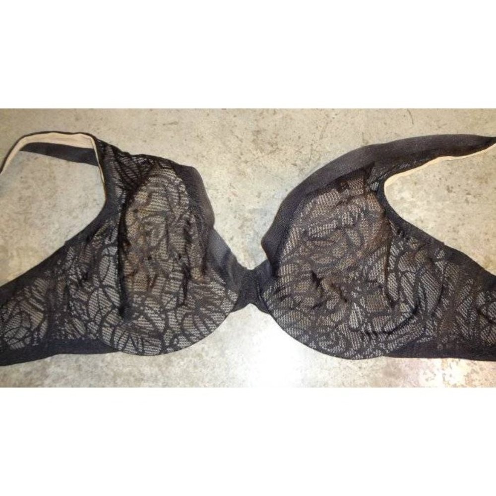 DKNY Signature Lace Underwire Convertible Bra Black 32B #1024 NEW - Picture 5 of 6